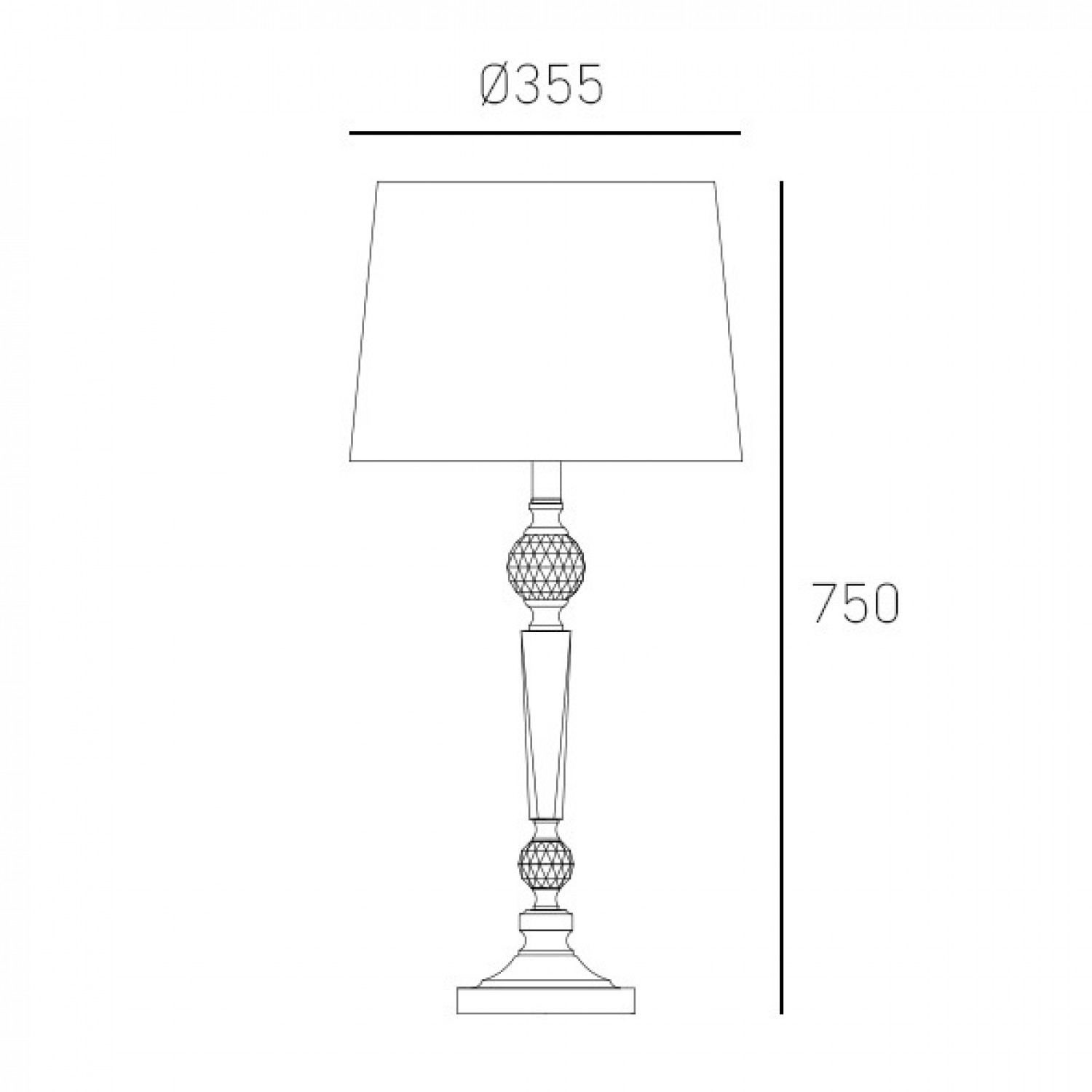 Настольная лампа COSMOLight CHARLOTTE T01295WH