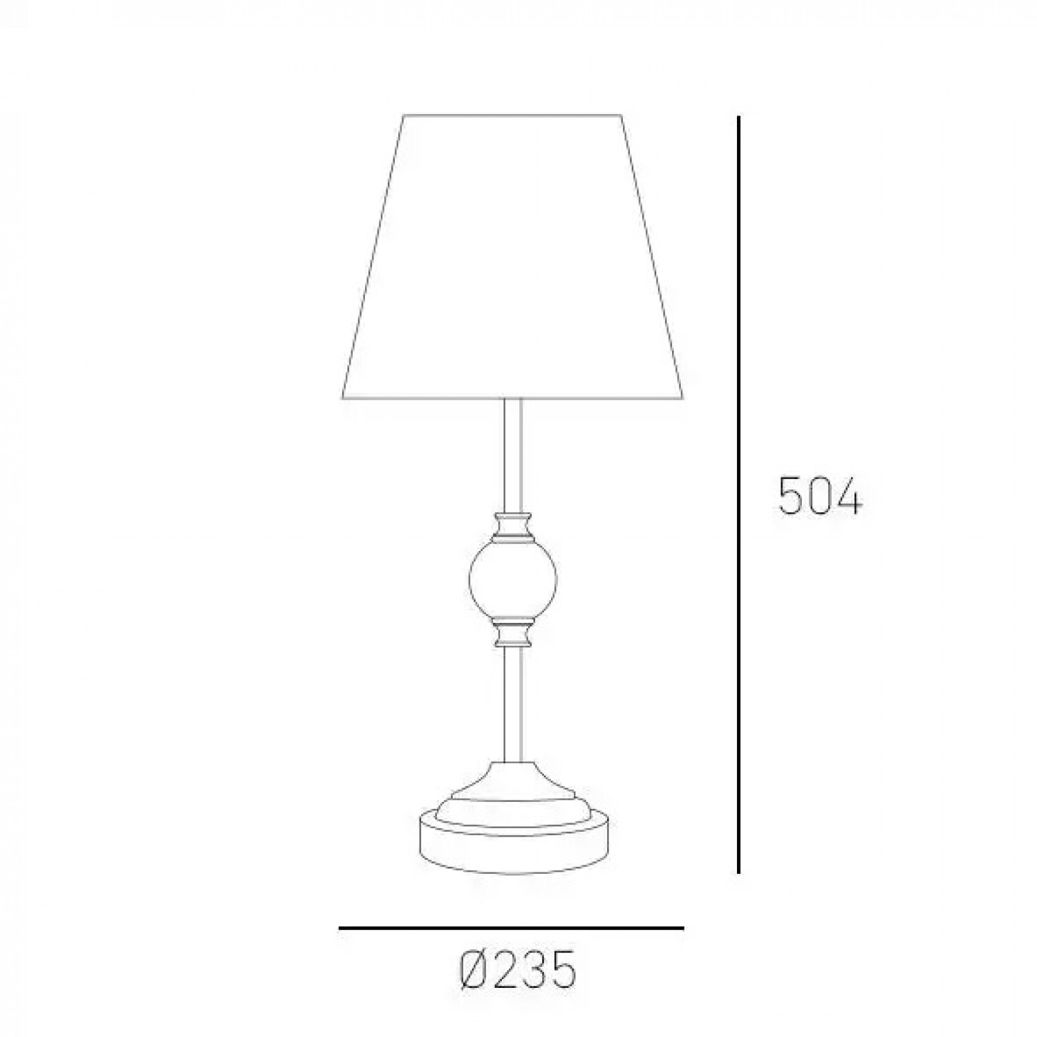 Настольная лампа COSMOLight MONACO T01230WH