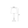 Настольная лампа COSMOLight MONACO T01878WH alt_image