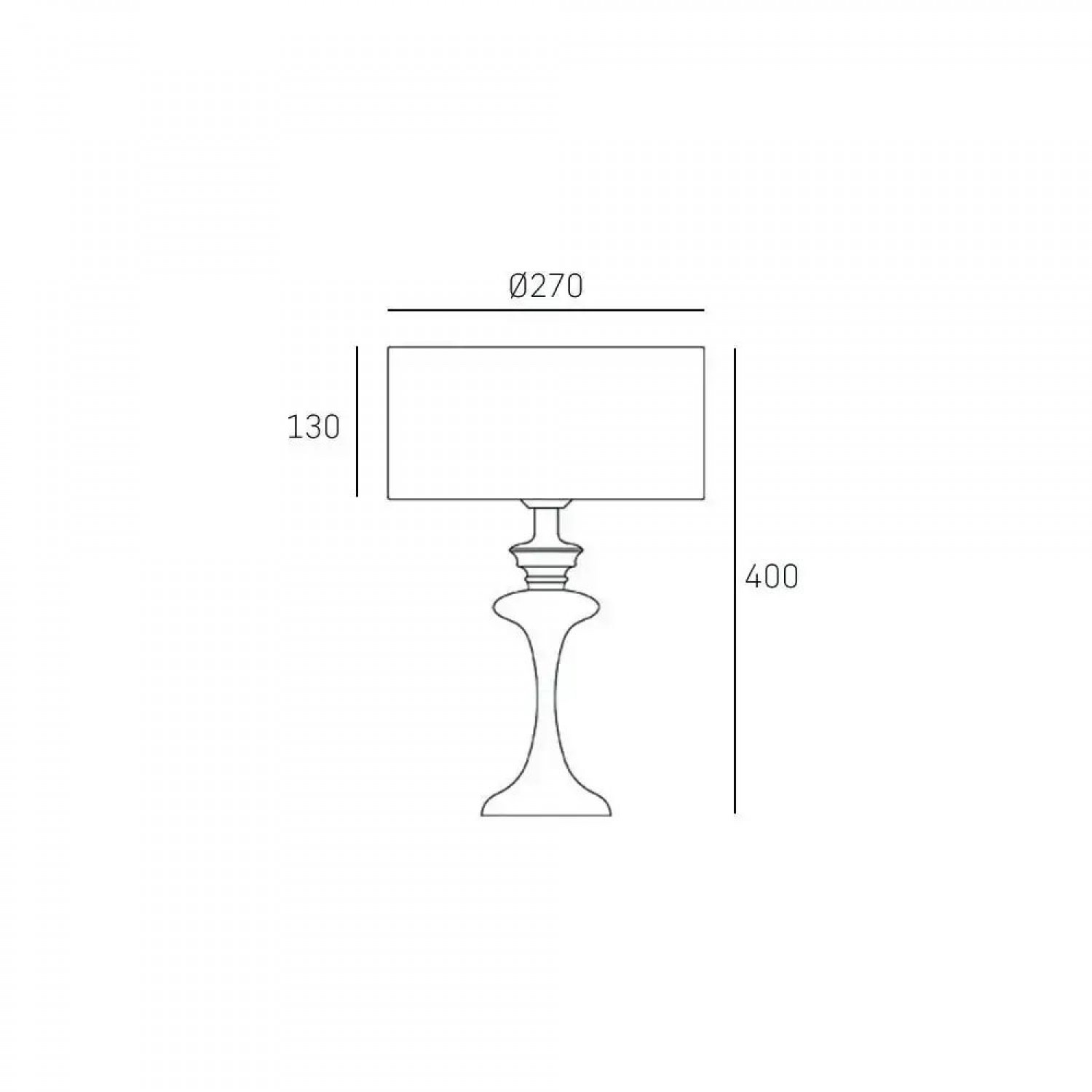 Настольная лампа CosmoLight ABU DHABI T01413CH-WH