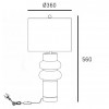 Настільна лампа COSMOLight ASCOT T01729BR-WH alt_image