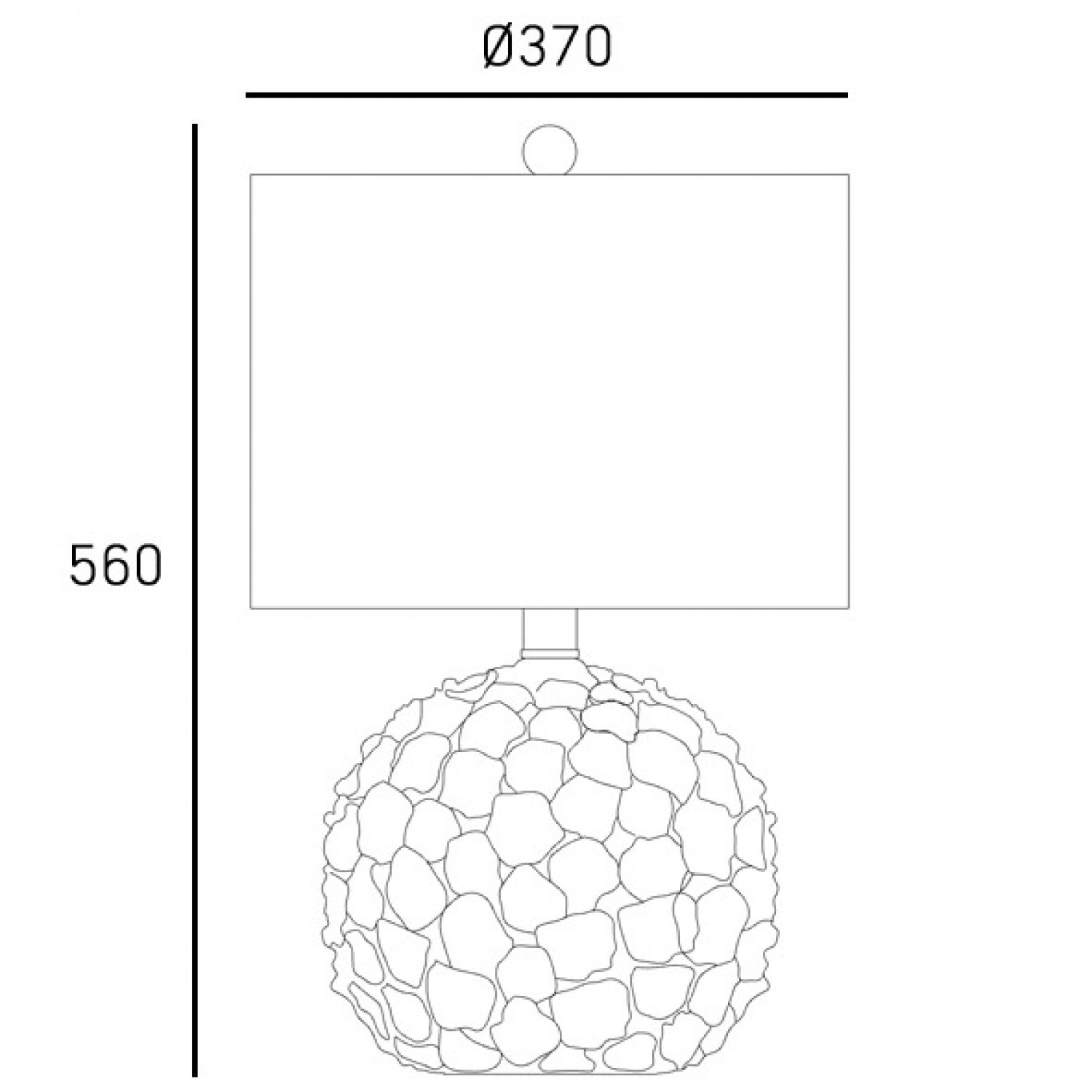 Настольная лампа COSMOLight KOTOR T01030BR-WH