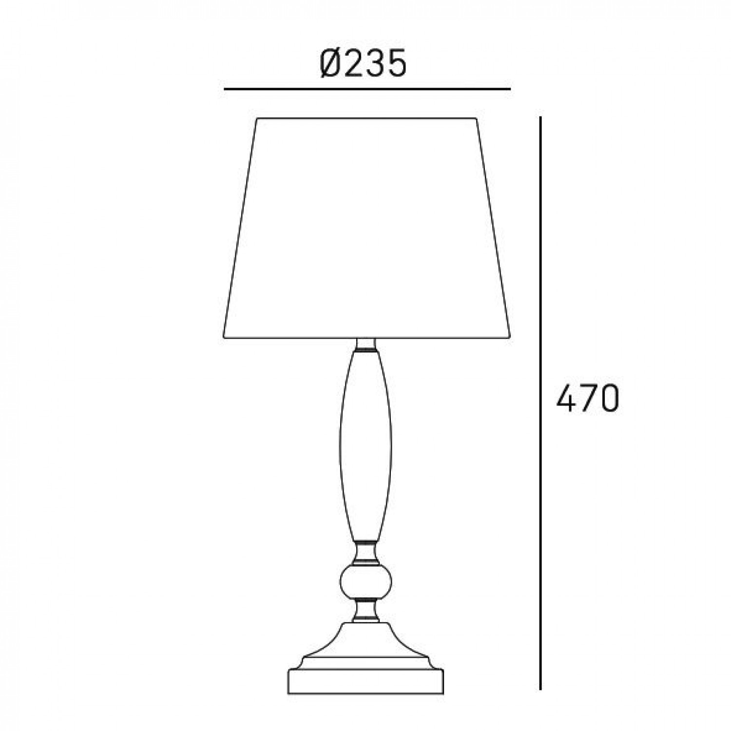 Настольная лампа CosmoLight MONACO T01878CH-WH