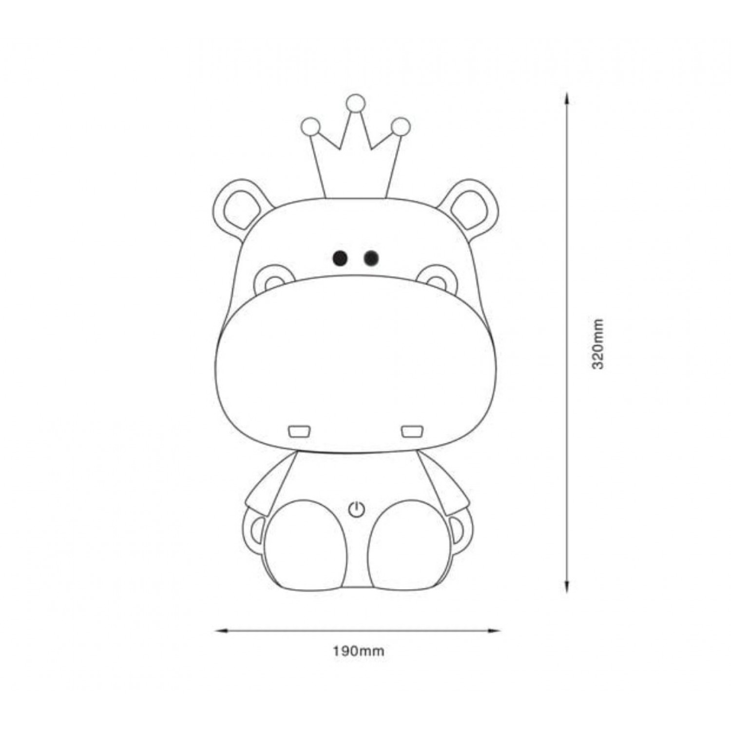 Настольная лампа Zuma Line HIPPO KDR-613B-PK