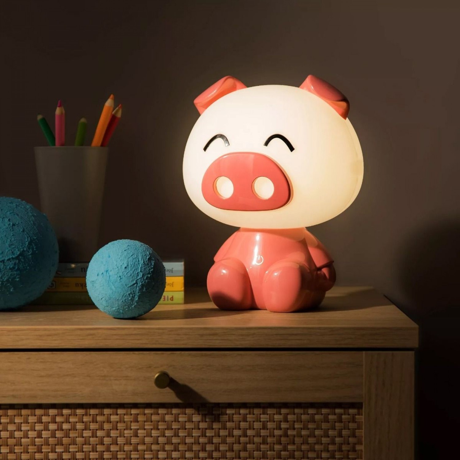 Настольная лампа Zuma Line PIG KDR-603B-PK