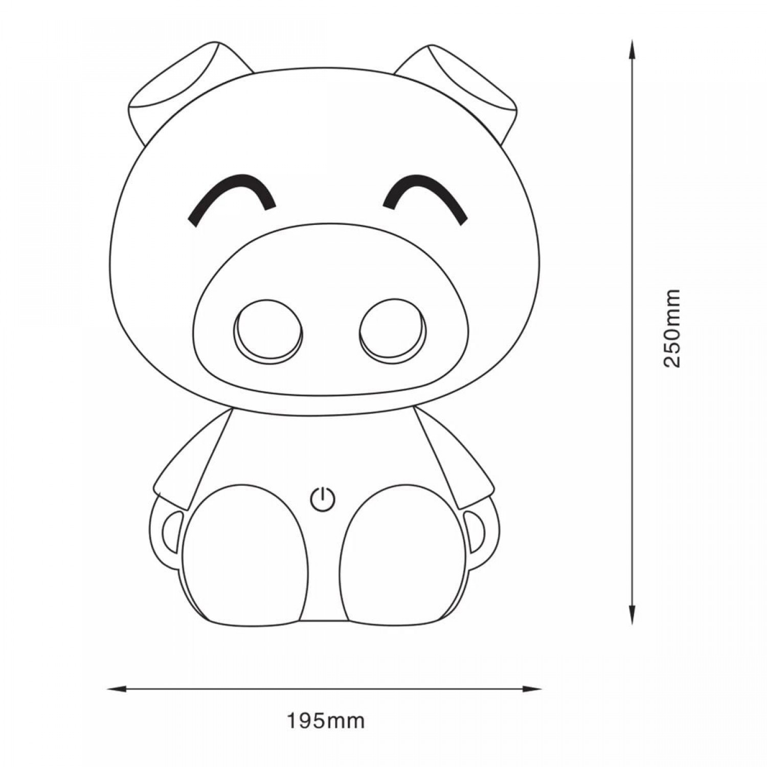 Настольная лампа Zuma Line PIG KDR-603B-PK