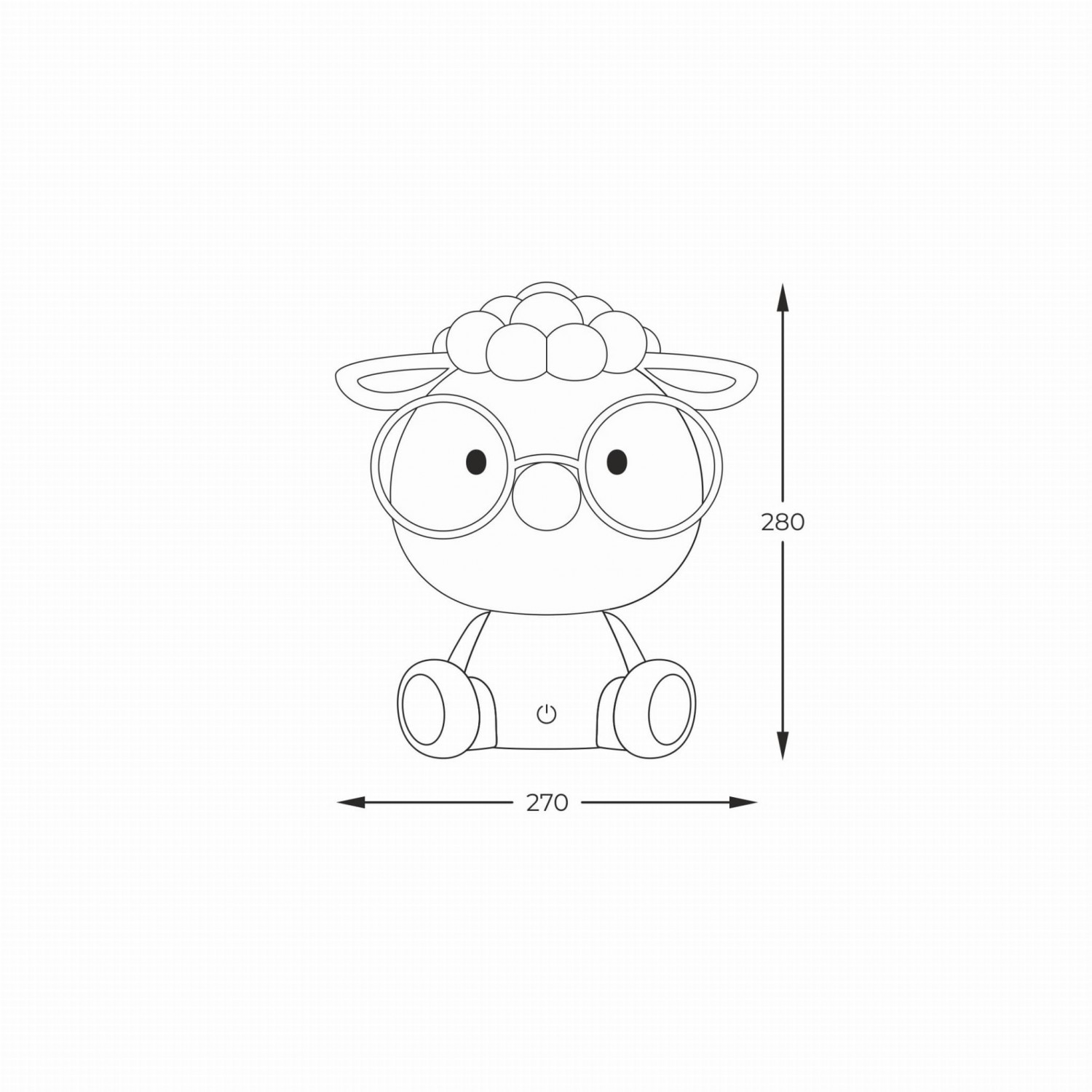 Настольная лампа Zuma Line SHEEP KDR-612-GR