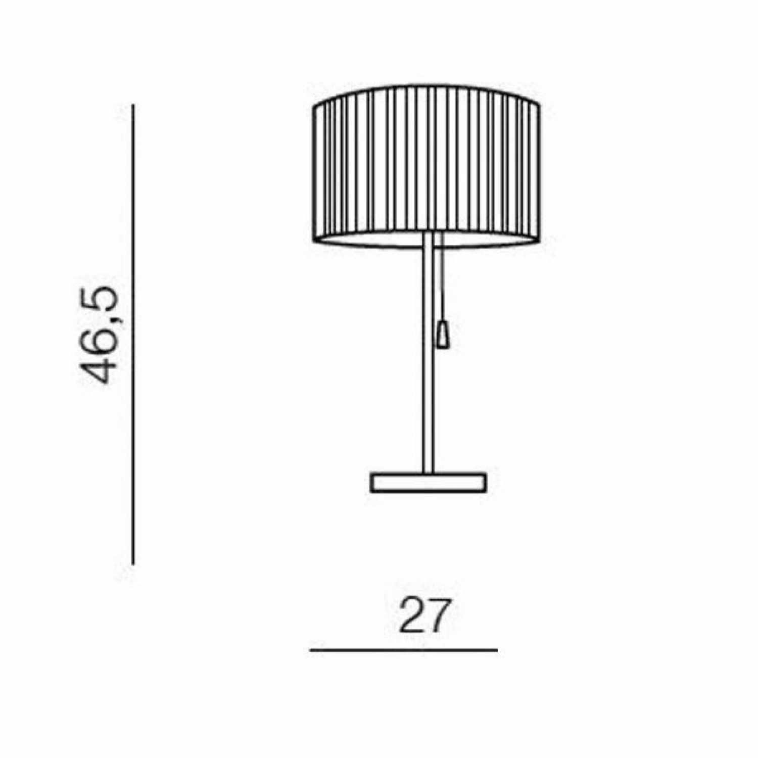Настольная лампа AZzardo PENELOPA TABLE BLACK AZ2393