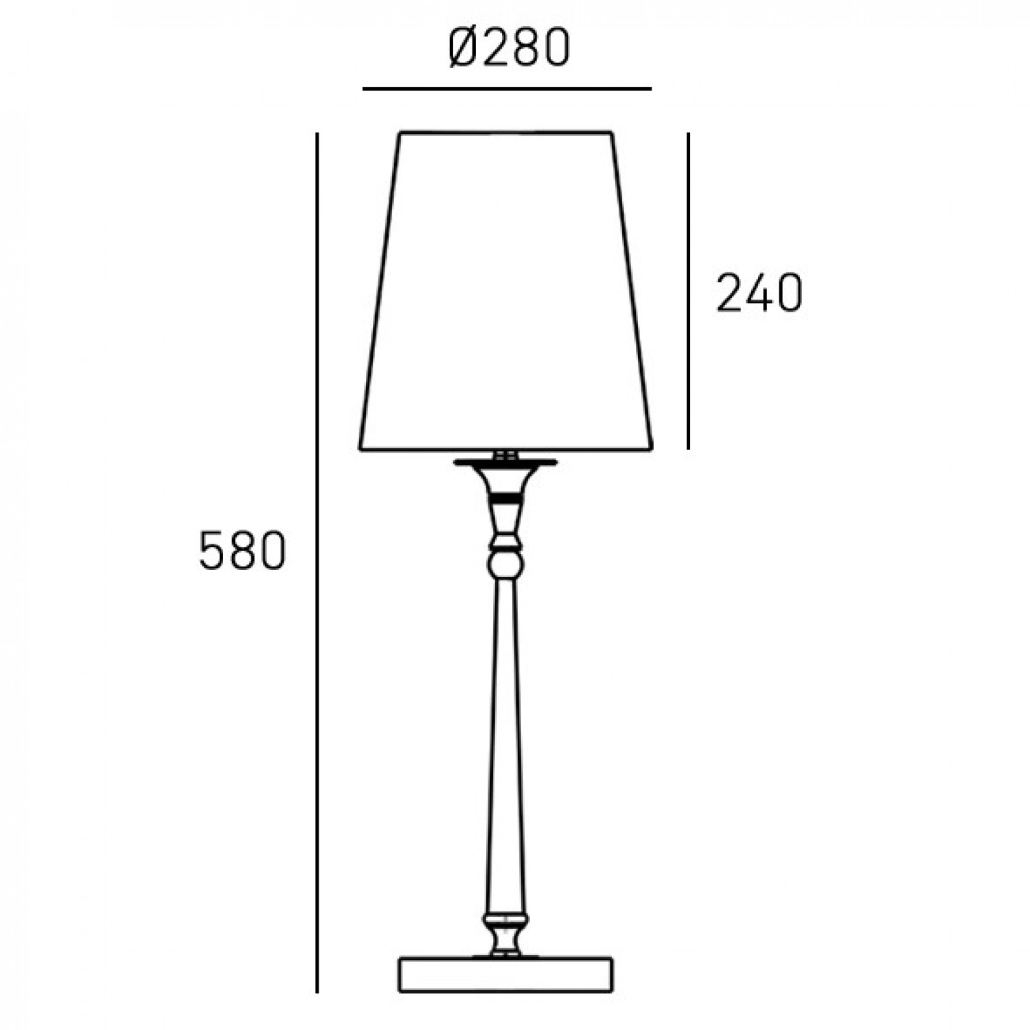 Настільна лампа COSMOLight AUSTIN T01227AU-WH