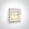 alt_imageНочная подсветка ONE Light Outdoor Wall Recessed Die Cast 68046/W/W