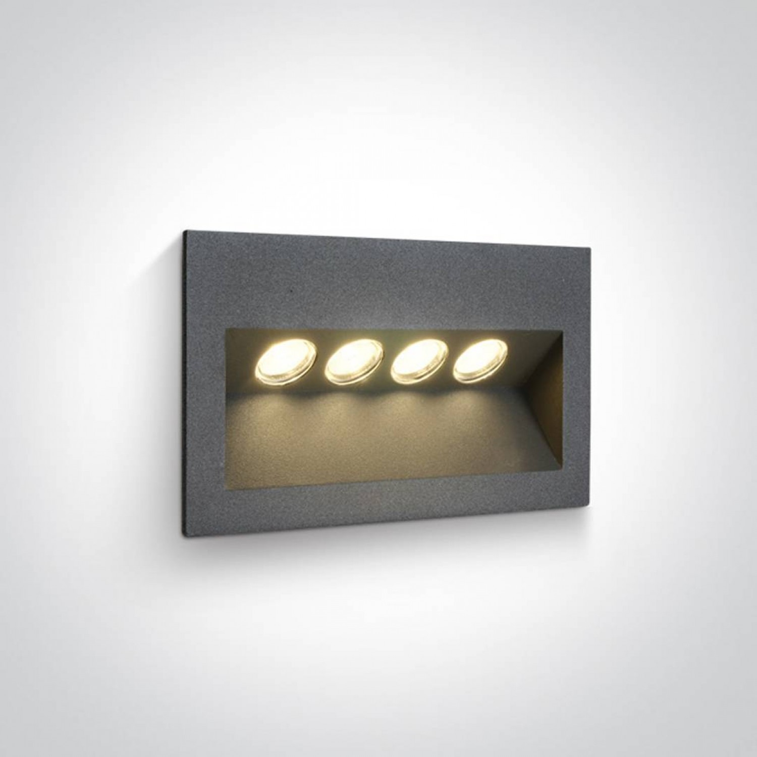 alt_image Ночная подсветка ONE Light Outdoor Wall Recessed Die Cast 68048/AN/W