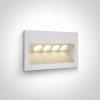 alt_imageНочная подсветка ONE Light Outdoor Wall Recessed Die Cast 68048/W/W