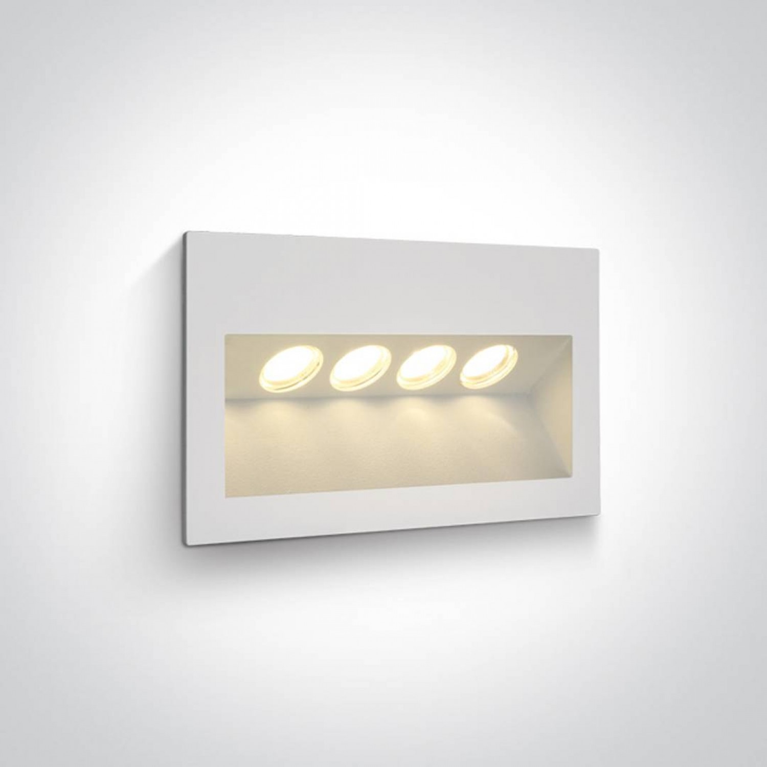 alt_image Ночная подсветка ONE Light Outdoor Wall Recessed Die Cast 68048/W/W