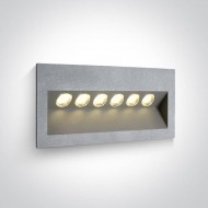 Ночная подсветка ONE Light Outdoor Wall Recessed Die Cast 68050/G/W