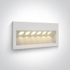 alt_imageНочная подсветка ONE Light Outdoor Wall Recessed Die Cast 68050/W/W
