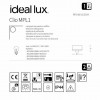 Основание Ideal Lux CLIO MPL1 ANTRACITE (без плафона) 148861 alt_image