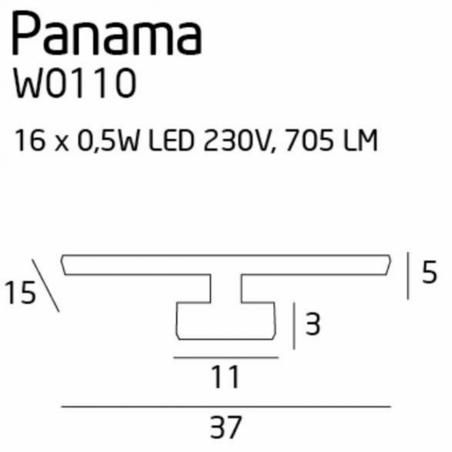 Підсвічування картин та дзеркал MAXLIGHT Panama S W0110