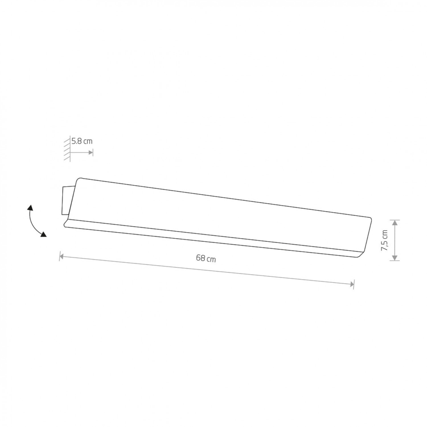 Подсветка картин и зеркал Nowodvorski WING LED WHITE PL 7543