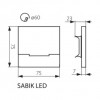 Подсветка ступенек Kanlux Sabik LED MINI B-NW 29854 alt_image