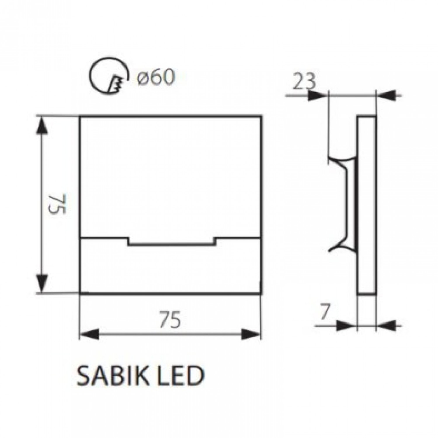 Подсветка ступенек Kanlux Sabik LED MINI B-NW 29854