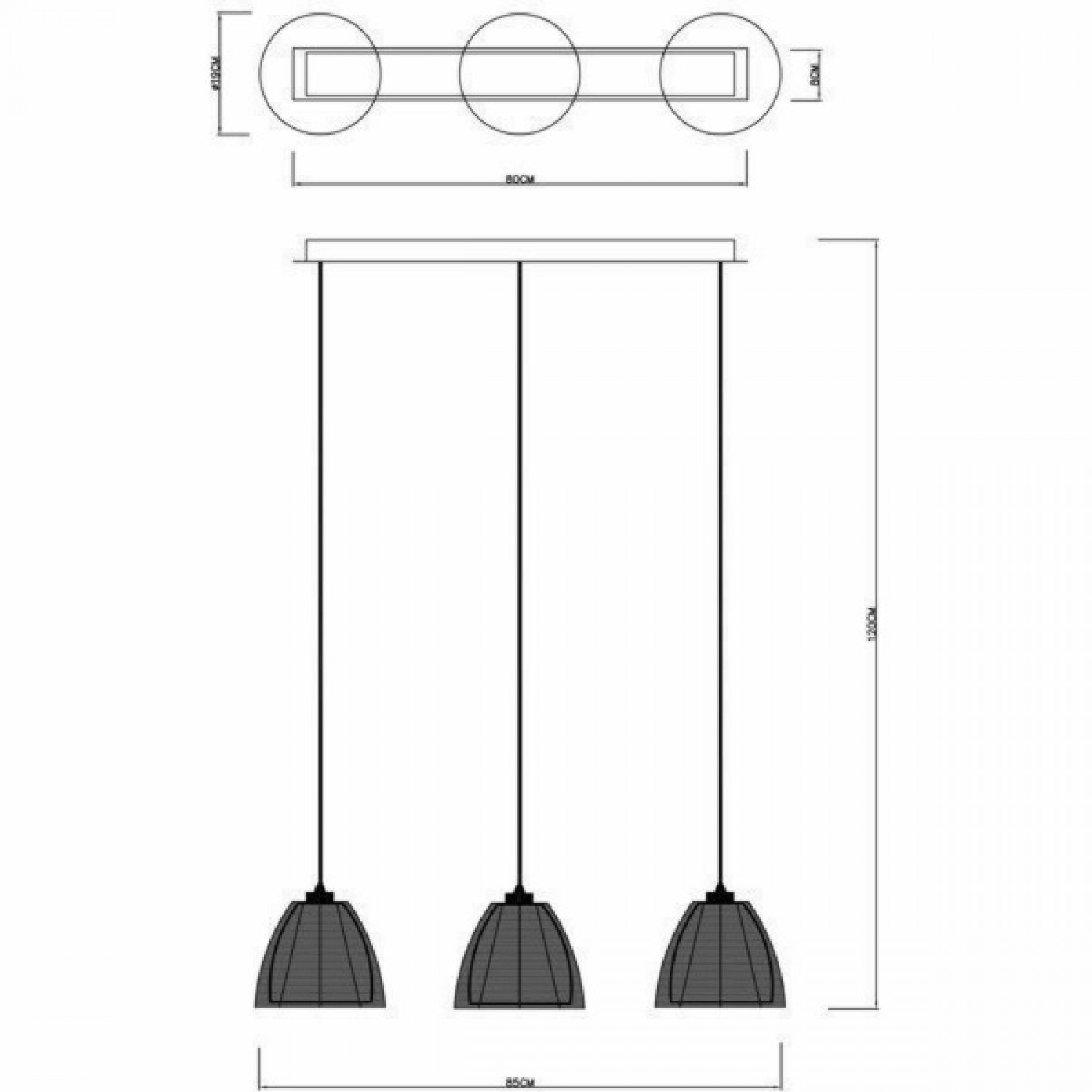Подвесной светильник Zuma Line Pico MD9023-3B BLACK