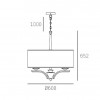 Подвесная люстра CosmoLight ATLANTA P05803NI-WH alt_image