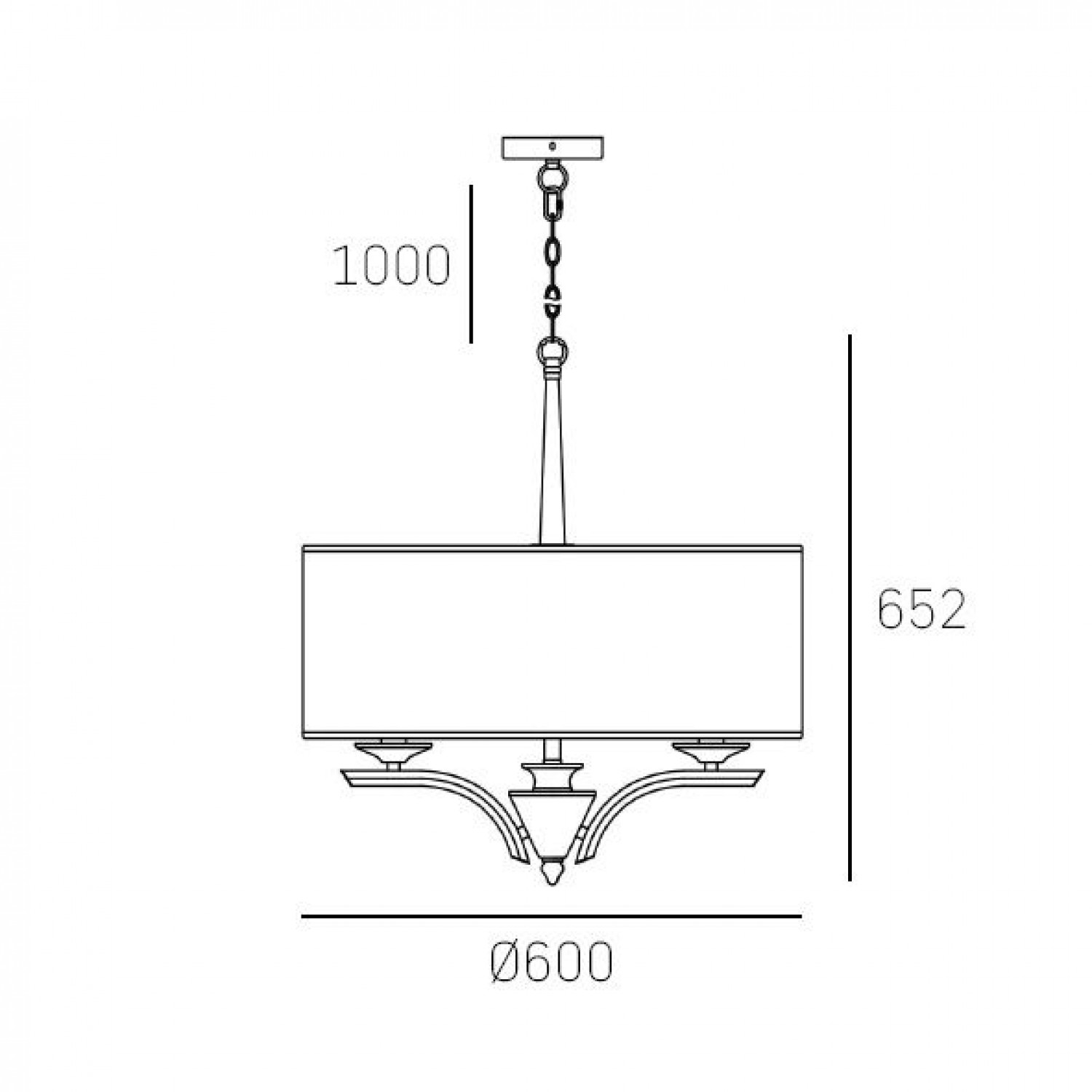 Подвесная люстра CosmoLight ATLANTA P05803NI-WH