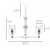 Подвесная люстра CosmoLight DOHA  P06285NI-BK alt_image