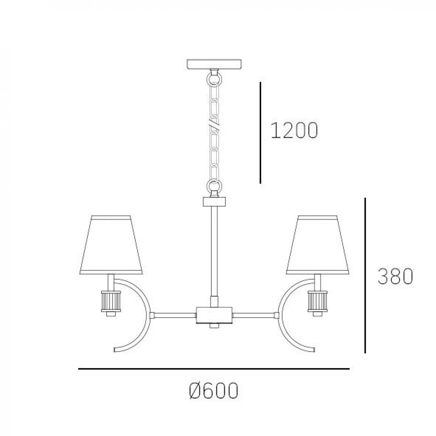 Подвесная люстра CosmoLight LIVERPOOL  P05100CH-WH