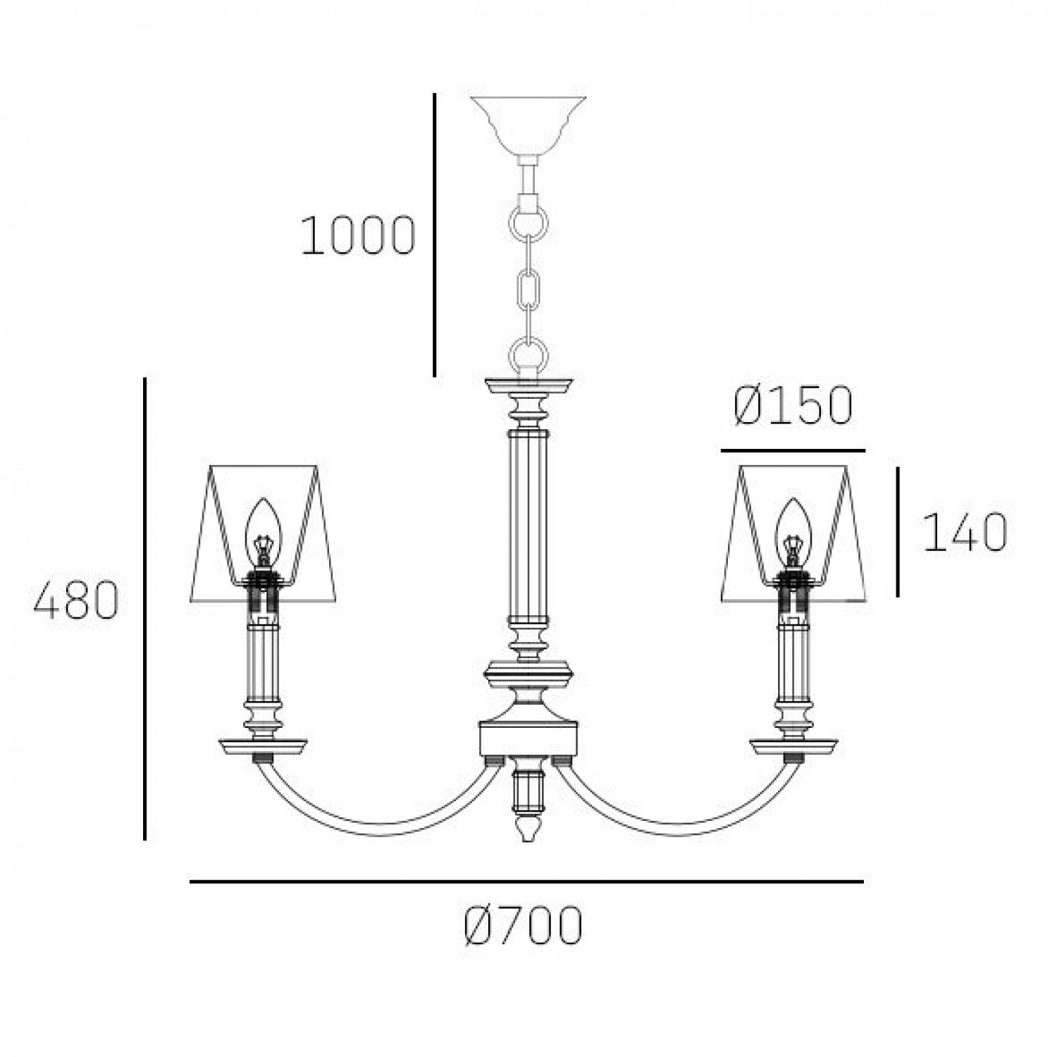 Подвесная люстра CosmoLight SIENA  P06308NI-BK