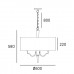 Подвесная люстра CosmoLight WASHINGTON P05922NI-BK