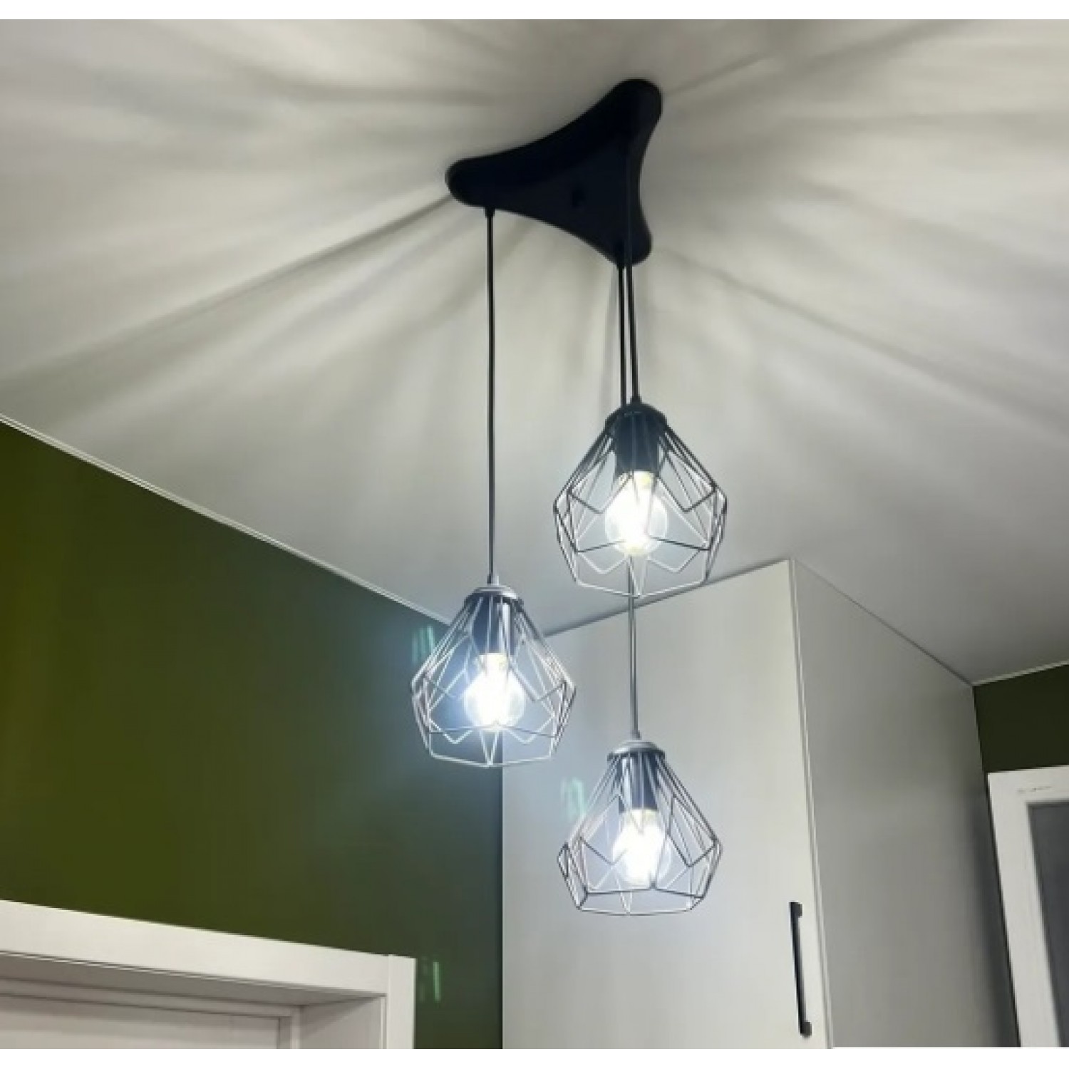 Подвесной светильник Atmolight Bevel C165-3 Black 2091911