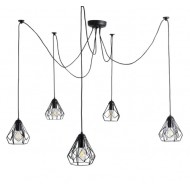Подвесной светильник Atmolight Bevel Spider-5 Black 2091111