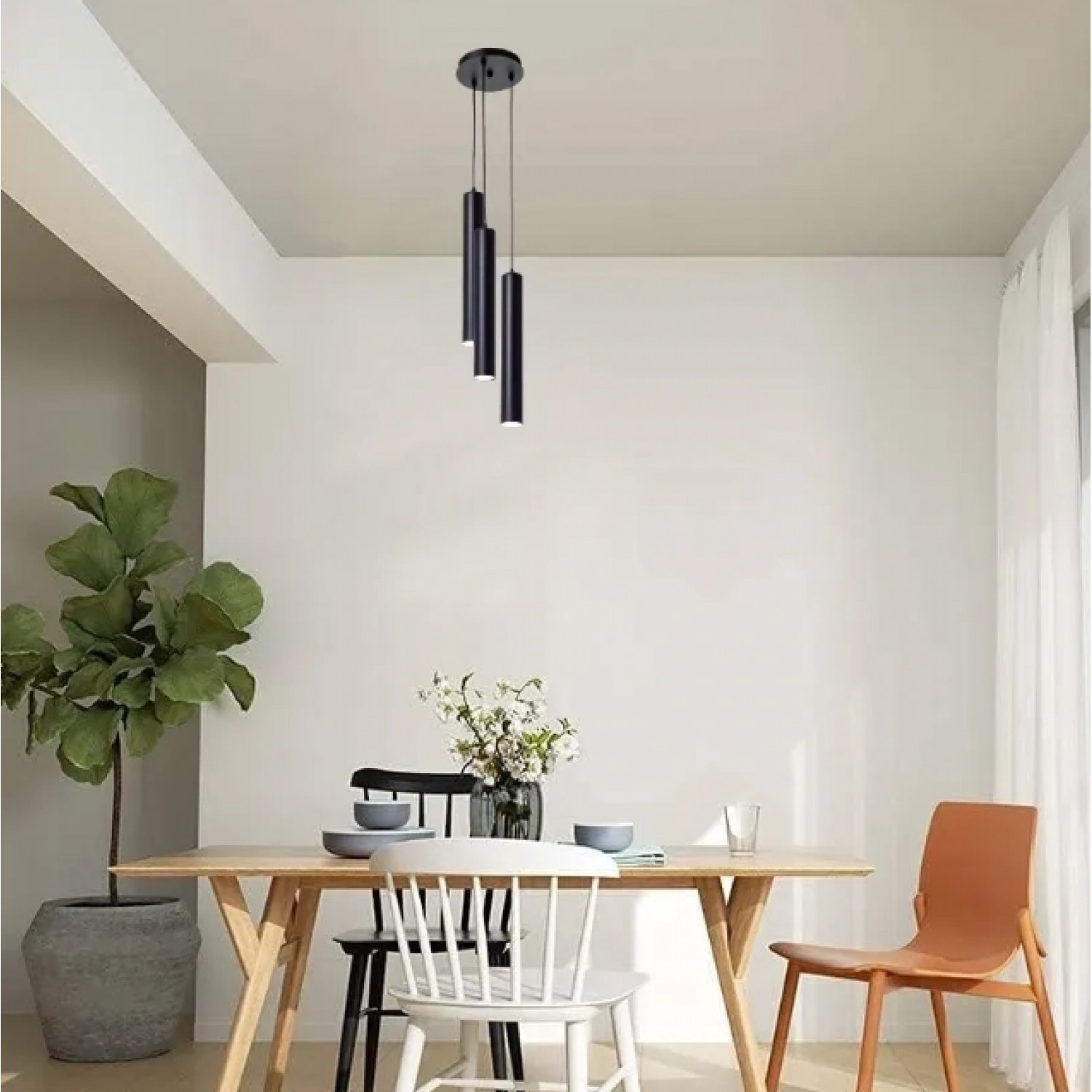 Подвесной светильник Atmolight Chime GU10 СD57-400-3 Black 1091911