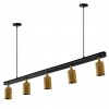 alt_imageПодвесной светильник Atmolight Chime GU10 СL90-5 Black/BrushGold 1092030