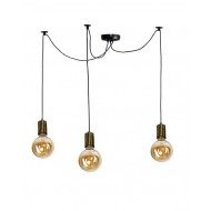 Підвісний світильник Atmolight Spider-3 Black/BrushGold 1802230