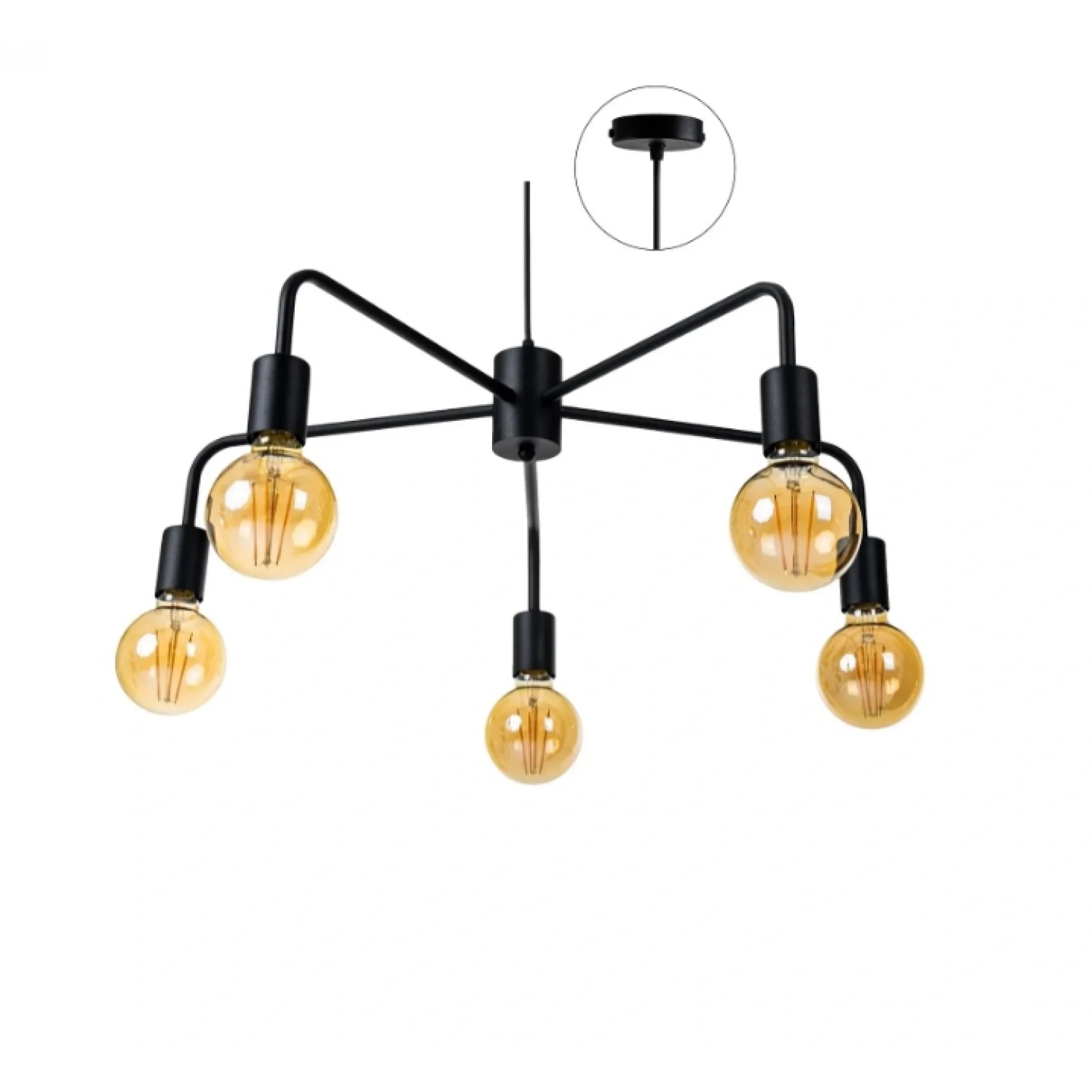 Підвісний світильник Atmolight Star P 5L 660/340 Black 1861611