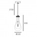 Подвесной светильник COSMOLight MEMPHIS P01128BR