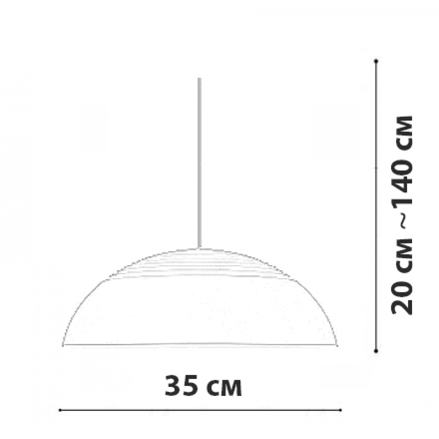 Підвісний світильник Friendlylight Fafel L Black FL3201