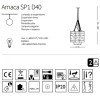 Подвесной светильник Ideal Lux AMACA SP1 D40 207636 alt_image