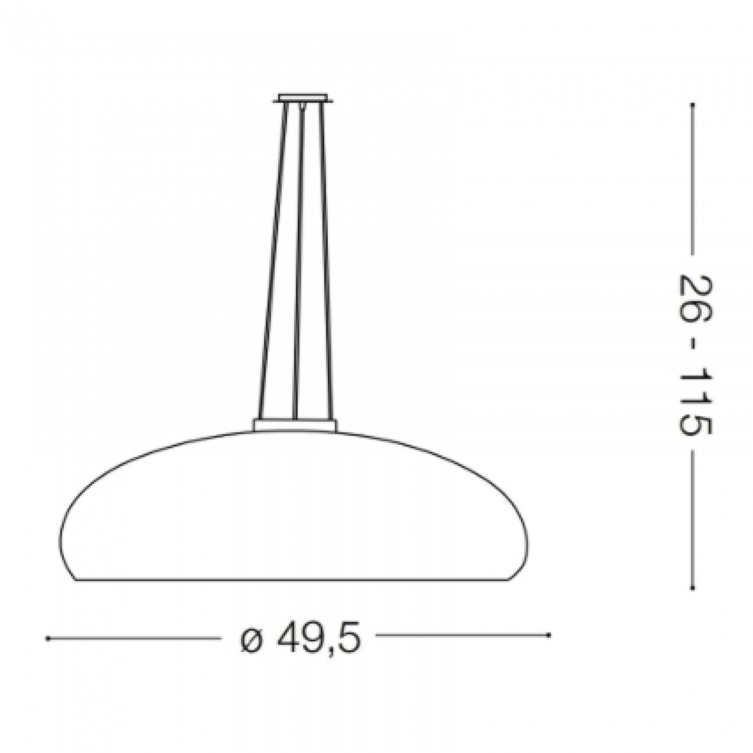 Підвісний світильник Ideal Lux ARIA SP1 059679