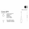 Підвісний світильник Ideal Lux CONO SP1 BIANCO 112459 alt_image