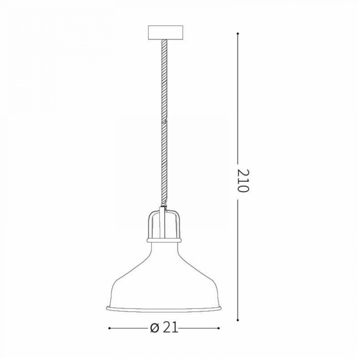 Підвісний світильник Ideal Lux ERIS-1 SP1 NERO 249056
