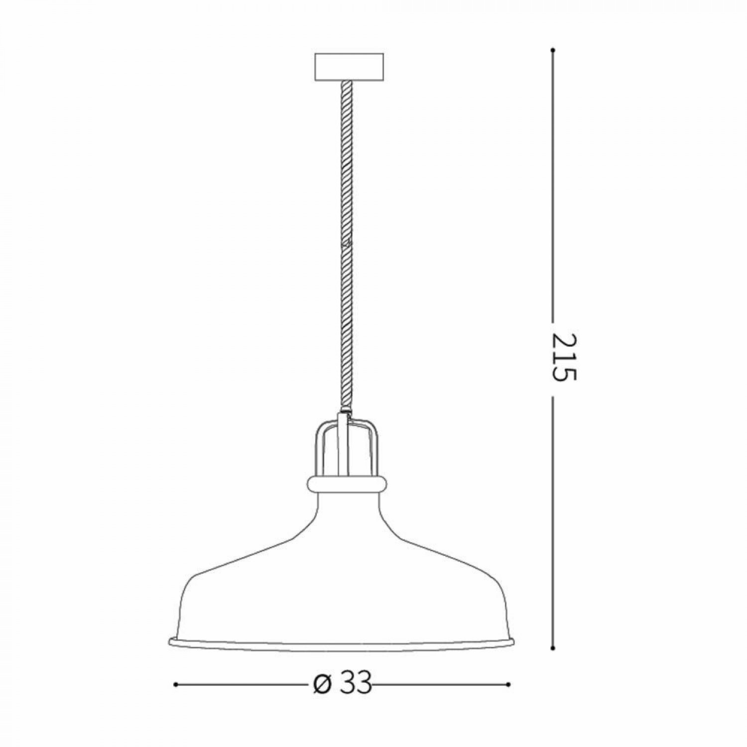 Підвісний світильник Ideal Lux ERIS-2 SP1 NERO 249063