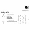 Подвесной светильник Ideal Lux KUKY SP3 TRASPARENTE 033952 alt_image