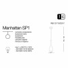 Підвісний світильник Ideal Lux MANHATTAN SP1 BIANCO 110745 alt_image