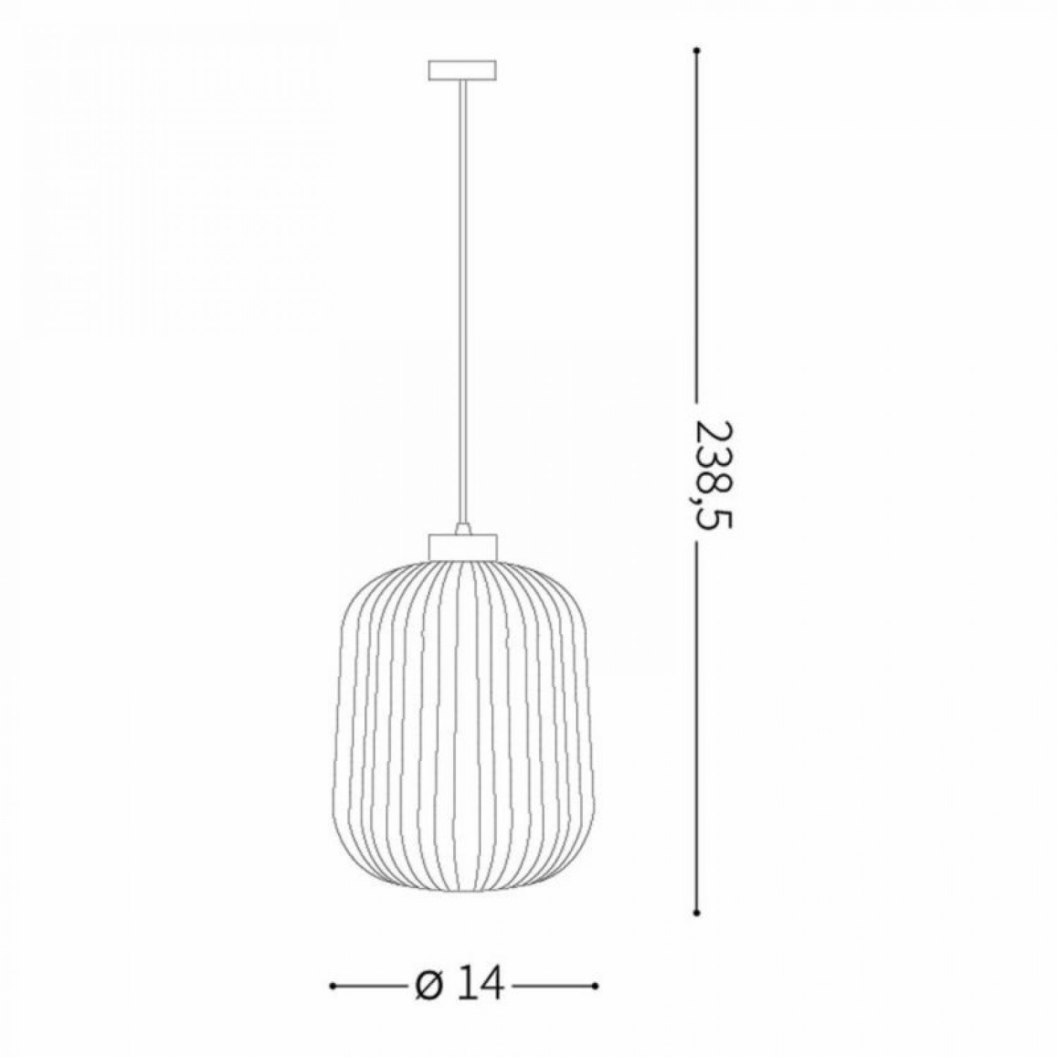 Підвісний світильник Ideal Lux MINT-1 SP1 FUME' 237442