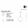 Підвісний світильник Ideal Lux PANDORA SP1 005218 alt_image