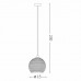 Подвесной светильник Ideal Lux RIGA SP1 SMALL AMBRA 241241