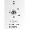 Подвесной светильник Ideal Lux RUSTIK SP1 198071 alt_image